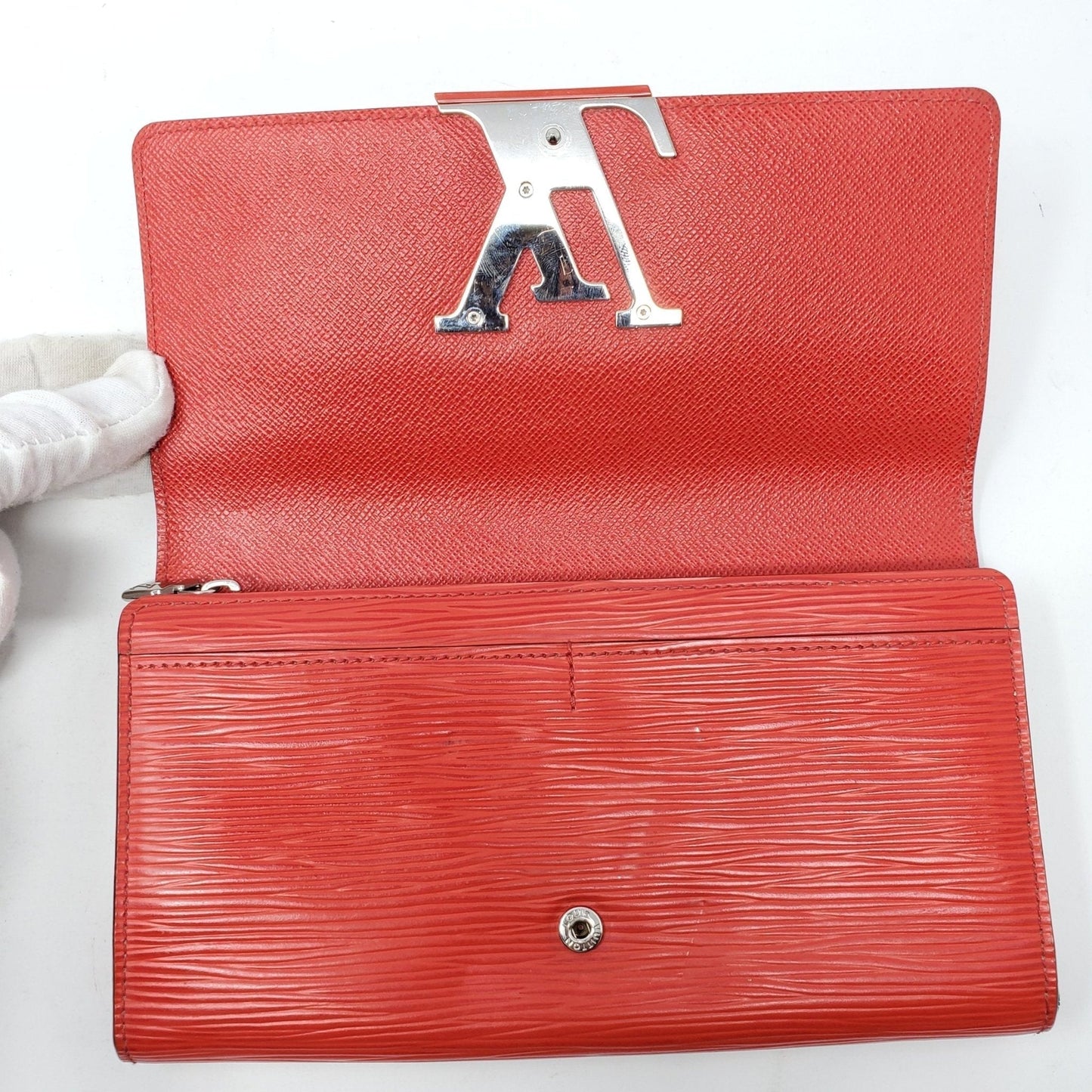 Louis Vuitton Epi Leather Red Bifold Wallet