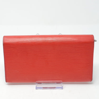 Louis Vuitton Epi Leather Red Bifold Wallet