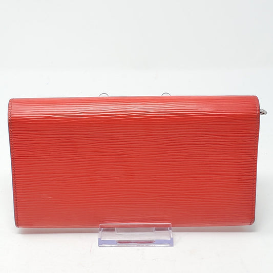 Louis Vuitton Epi Leather Red Bifold Wallet