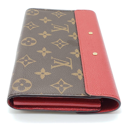 Louis Vuitton Pallas Red Bifold Wallet