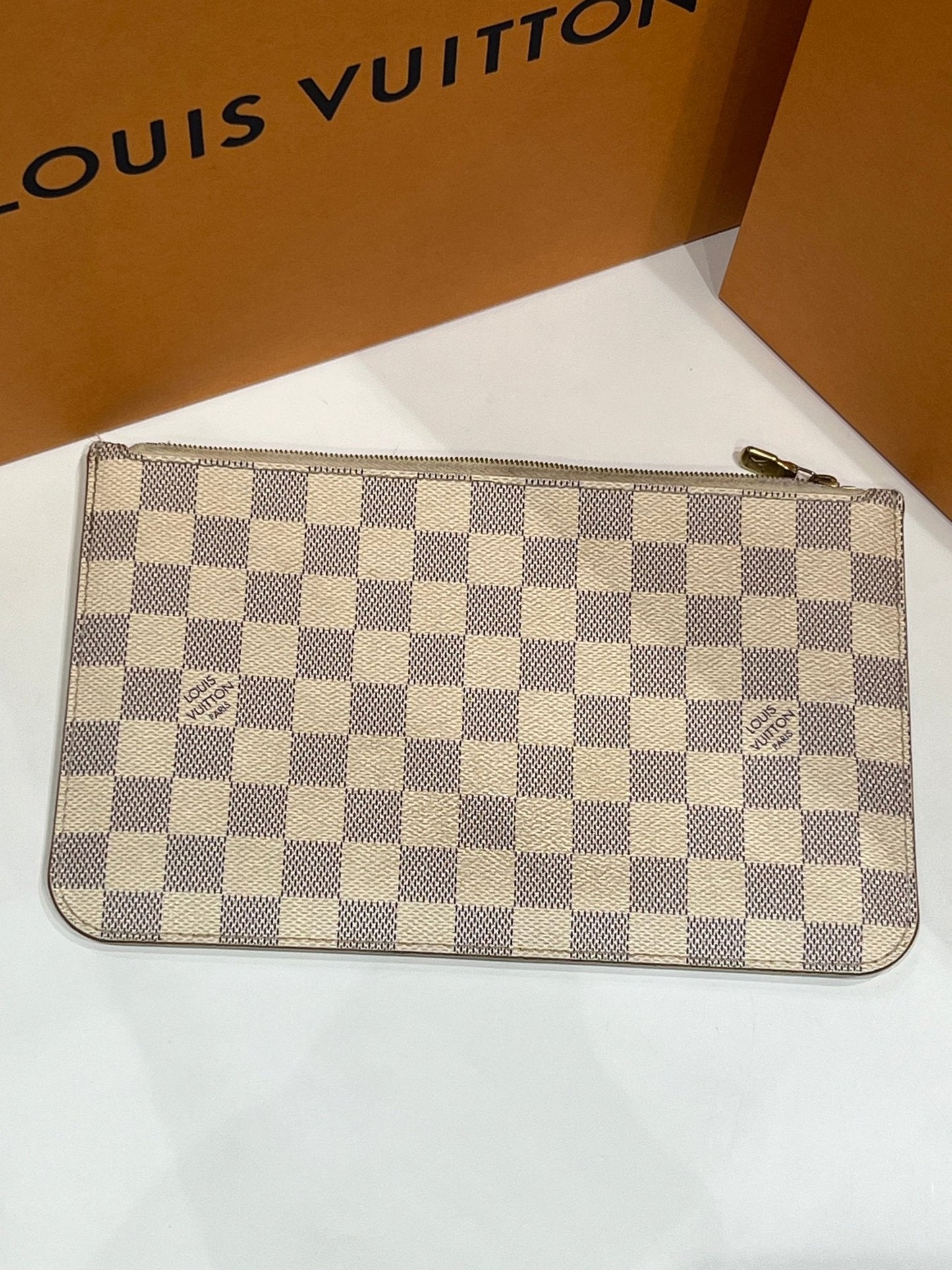 Louis Vuitton - Pochette neverfull damier azur