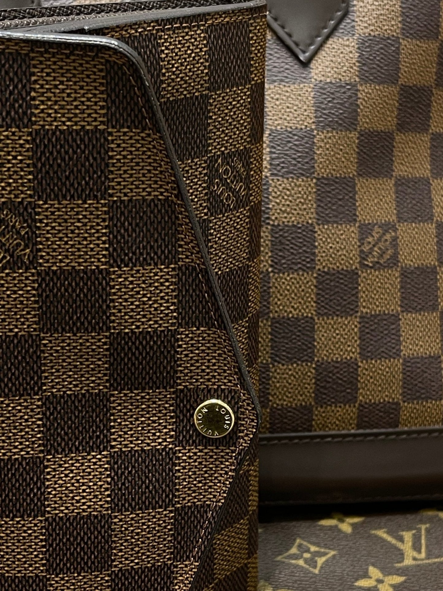 Louis Vuitton - Portefeuille compagnon toile damier ébène