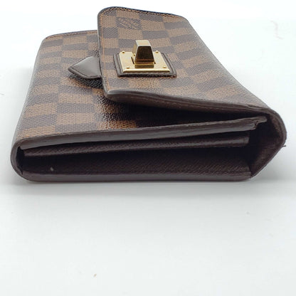 Louis Vuitton RoseBerry Damier Ebene Wallet/Clutch