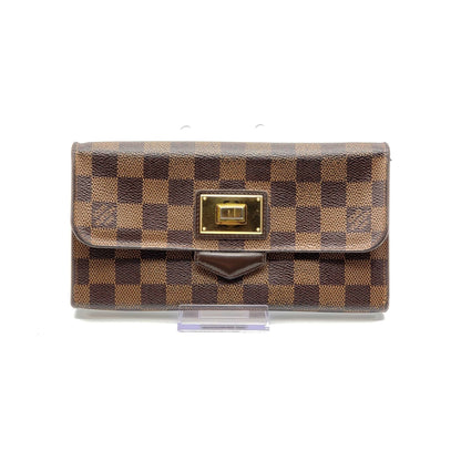 Louis Vuitton RoseBerry Damier Ebene Wallet/Clutch