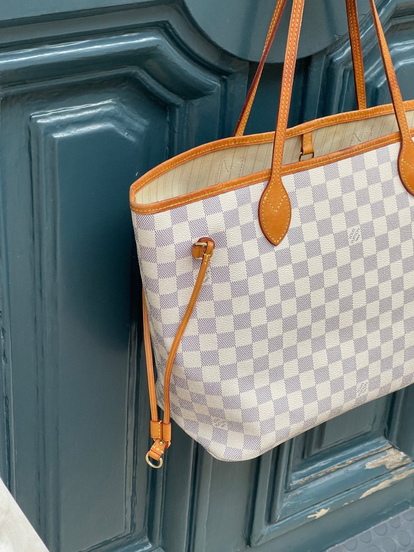 Louis Vuitton - Sac Neverfull MM damier azur