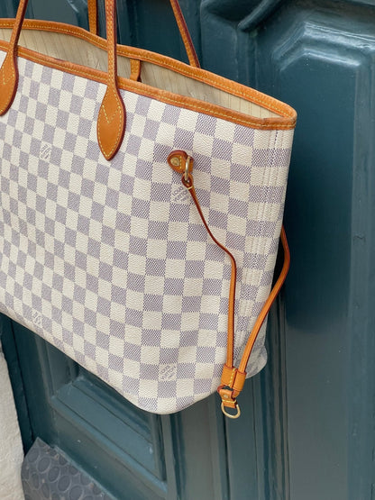 Louis Vuitton - Sac Neverfull MM damier azur