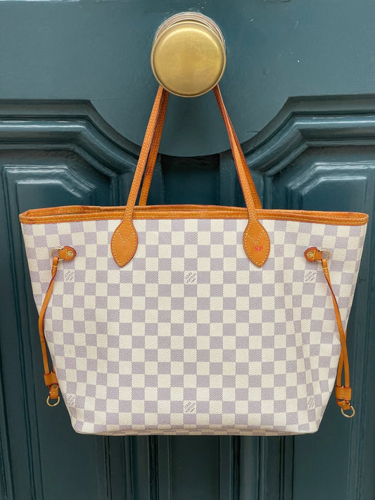 Louis Vuitton - Sac Neverfull MM damier azur