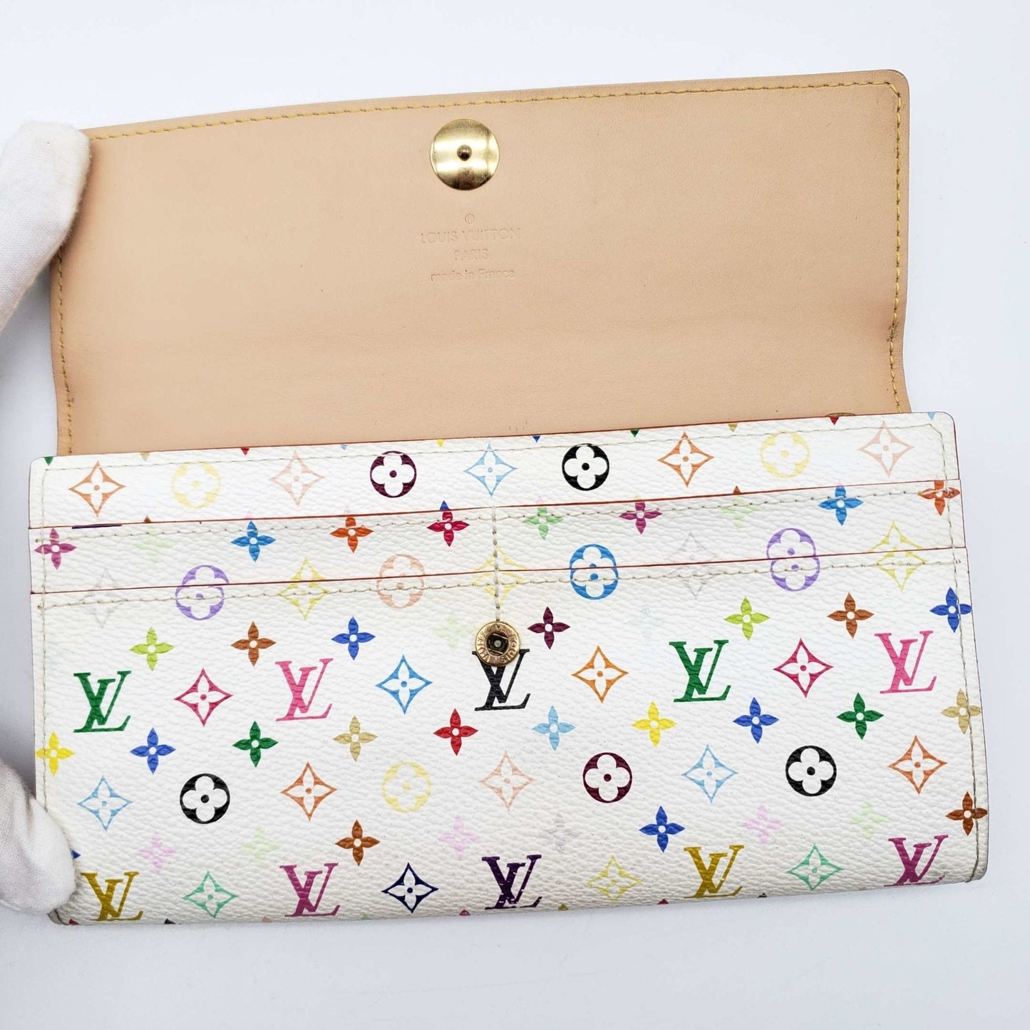 Louis Vuitton Sarah Multicolor Bifold Monogram Wallet