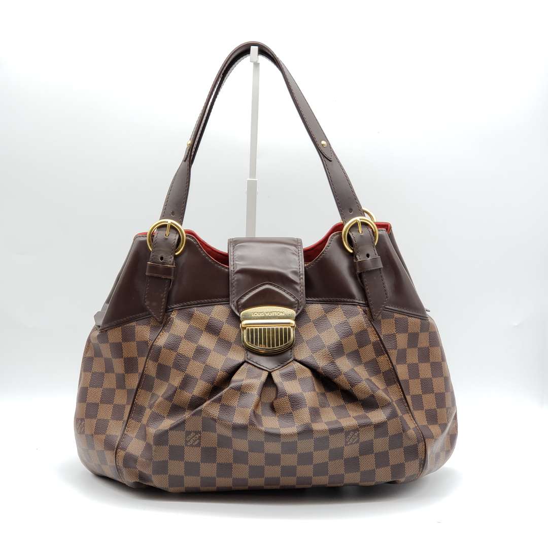 Louis Vuitton Sistina GM Damier Ebene Shoulder Bag