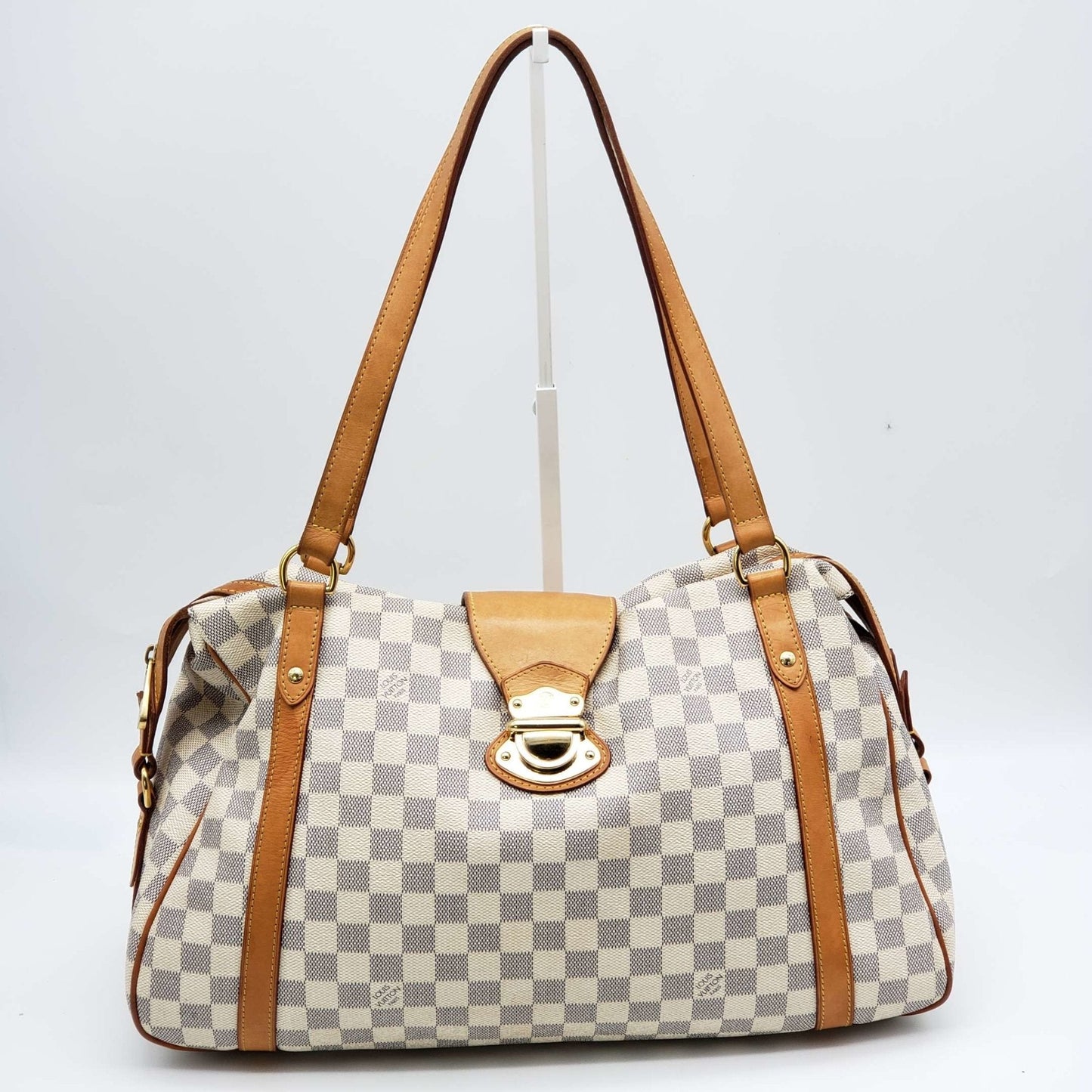 Louis Vuitton Stresa GM White Damier Azur Shoulder Bag