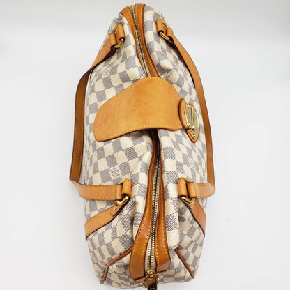 Louis Vuitton Stresa GM White Damier Azur Shoulder Bag