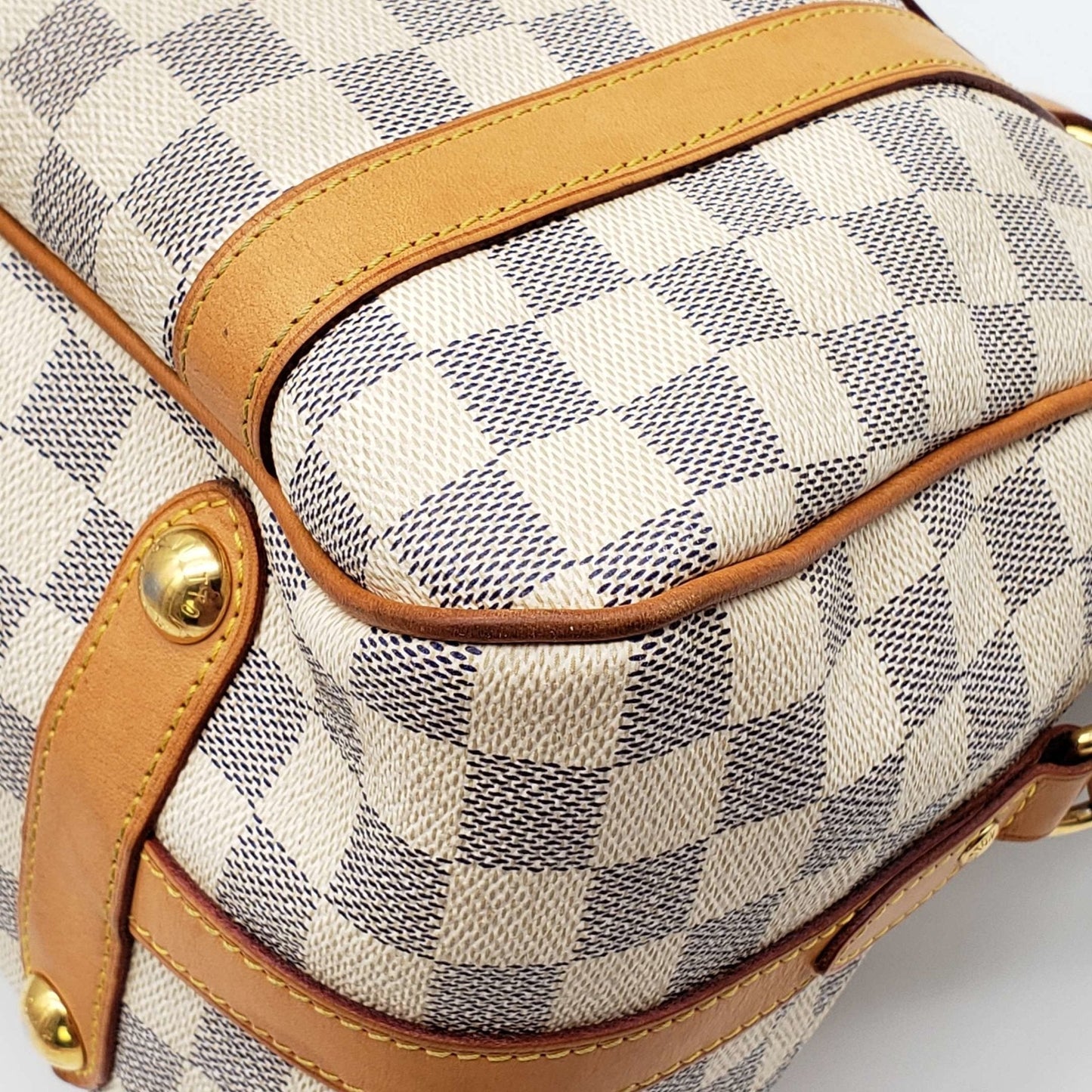 Louis Vuitton Stresa GM White Damier Azur Shoulder Bag