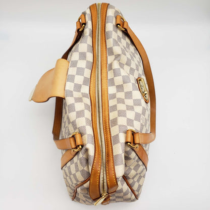 Louis Vuitton Stresa GM White Damier Azur Shoulder Bag