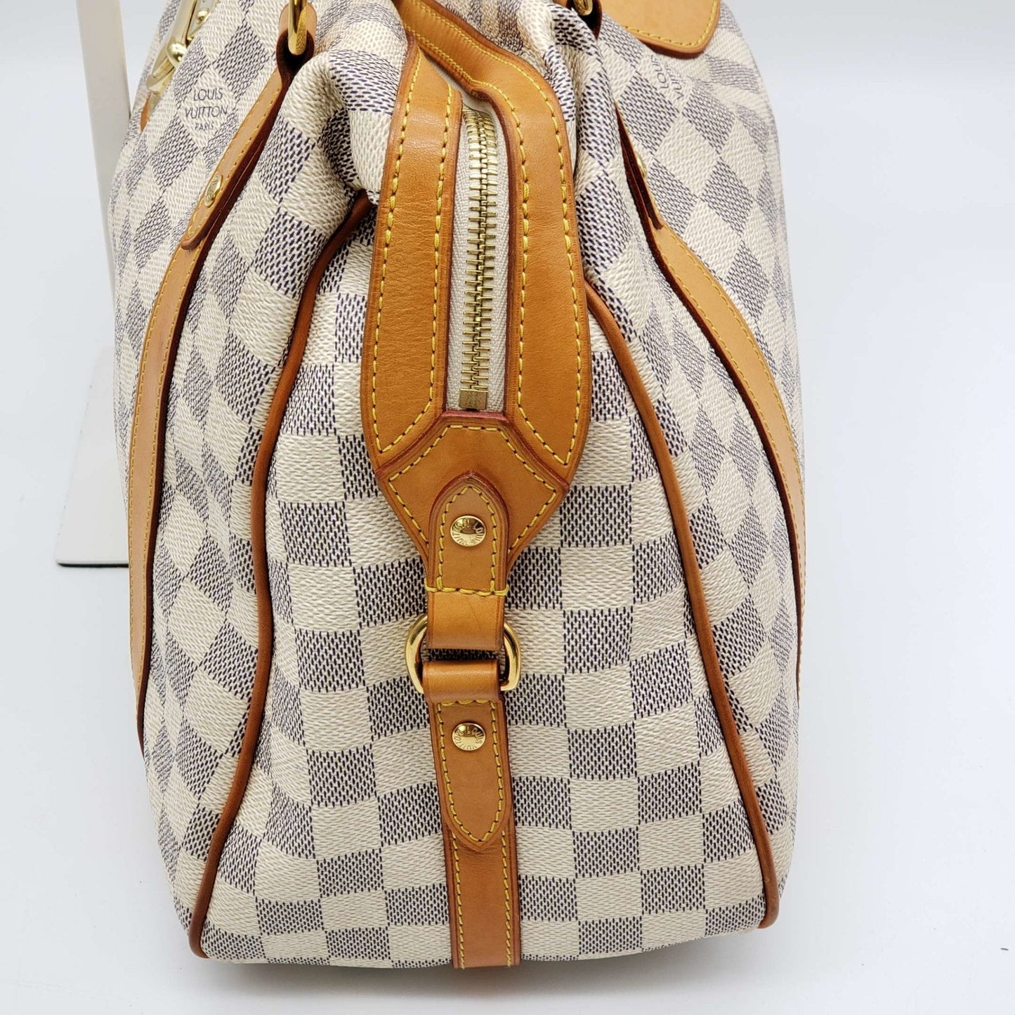 Louis Vuitton Stresa GM White Damier Azur Shoulder Bag