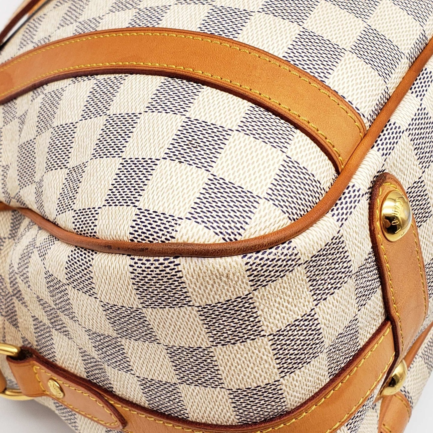 Louis Vuitton Stresa GM White Damier Azur Shoulder Bag