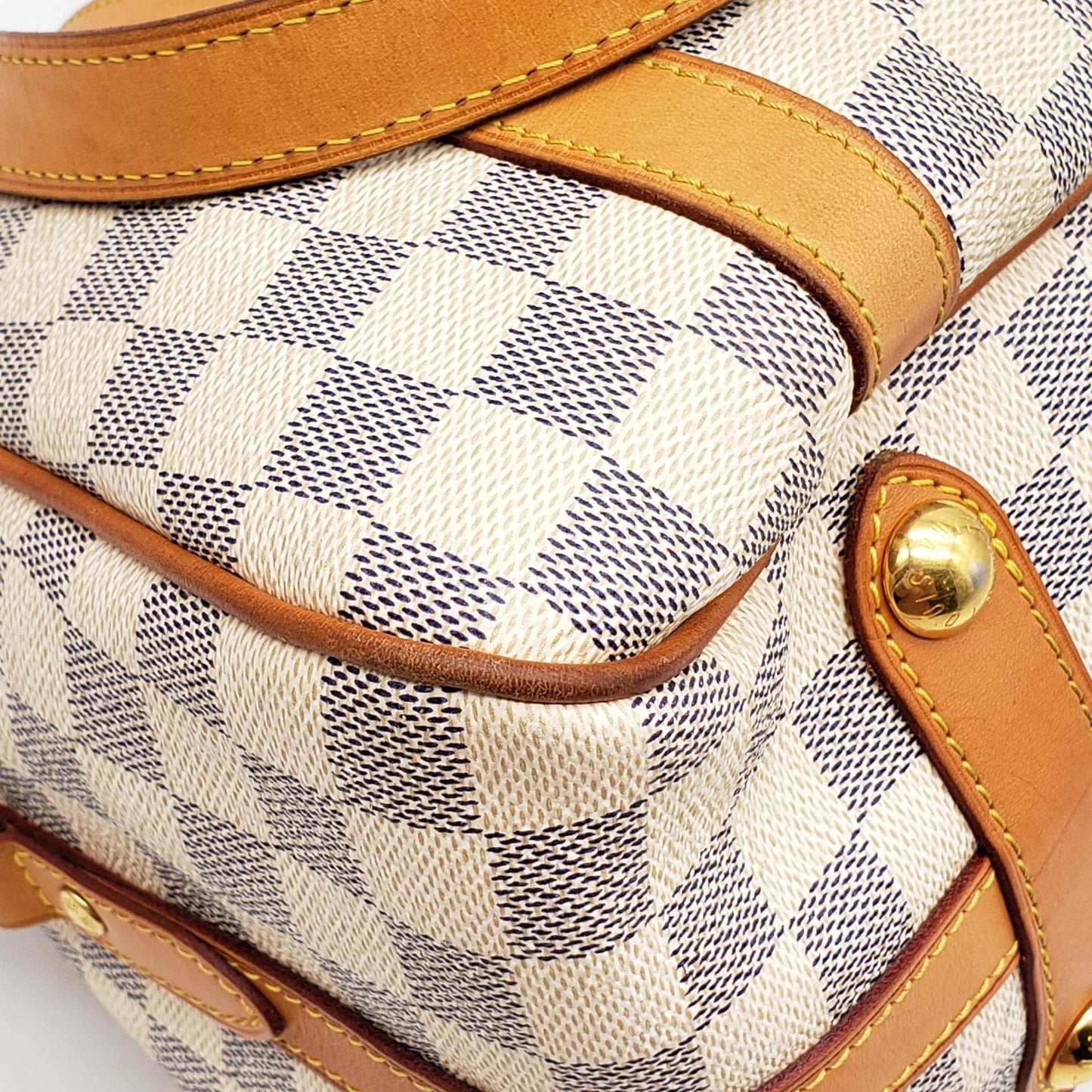 Louis Vuitton Stresa GM White Damier Azur Shoulder Bag