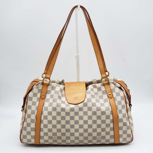 Louis Vuitton Stresa GM White Damier Azur Shoulder Bag