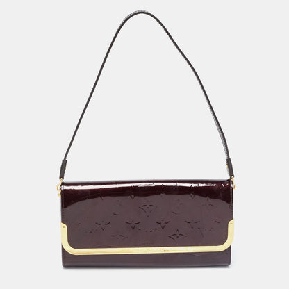 LOUIS VUITTON Amarante Monogram Vernis Rossmore MM Bag