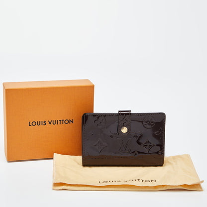 LOUIS VUITTON Amarante Monogram Vernis French Wallet