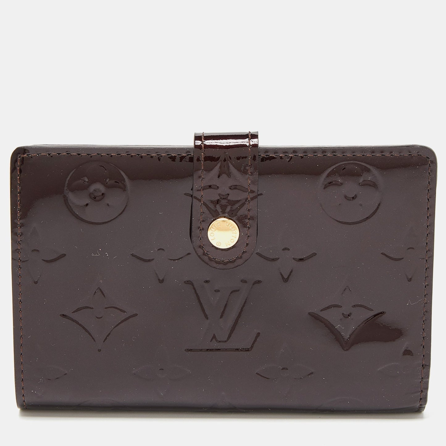 LOUIS VUITTON Amarante Monogram Vernis French Wallet