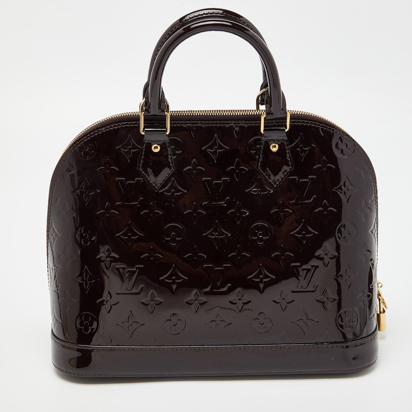 LOUIS VUITTON Amarante Monogram Vernis Alma PM Bag