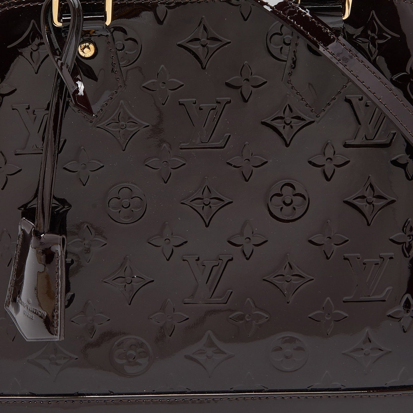 LOUIS VUITTON Amarante Monogram Vernis Alma PM Bag