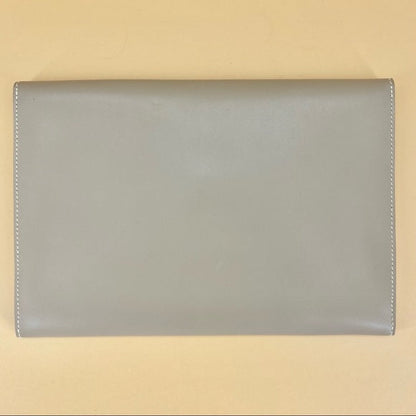 HERMES leather clutch