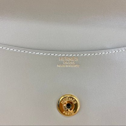 HERMES leather clutch