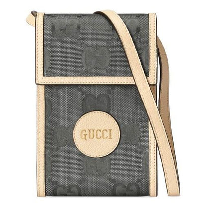 (WMNS) GUCCI Logo PatternPrint Off The GridSeries SingleShoulderBag Mini DarkGray 625599-H9HAN-1263