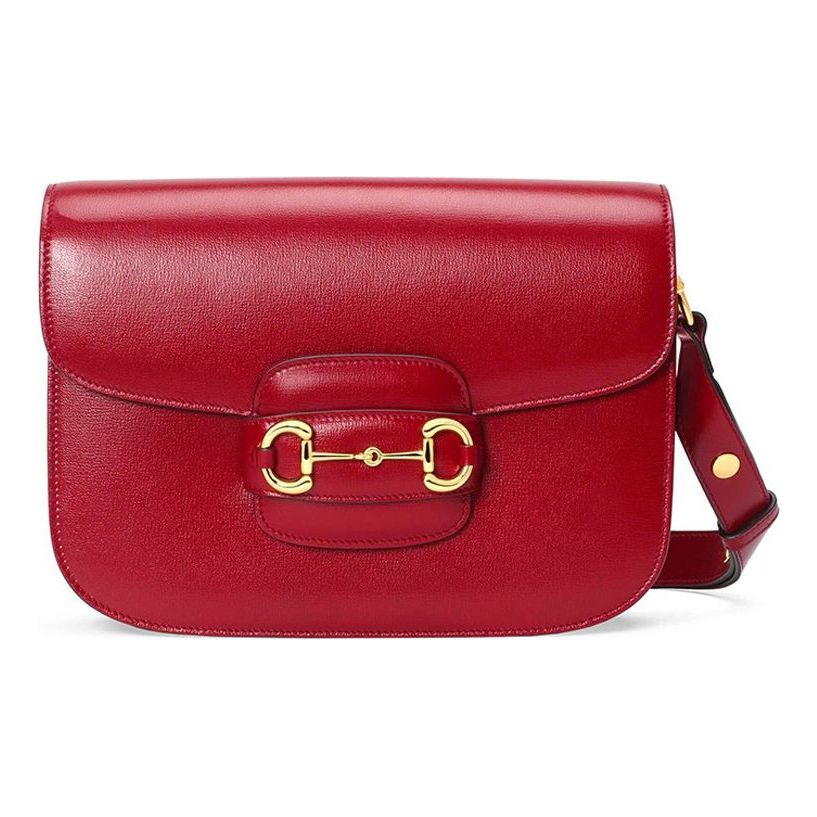 (WMNS) GUCCI 1955Button Vintage Single Shoulder Bag Red 602204-1DB0G-6638