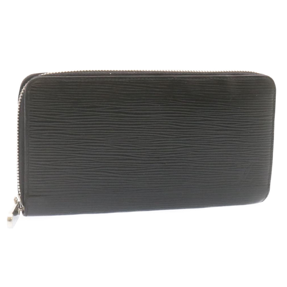 Louis Vuitton  Epi Zippy Wallet Long Wallet Black Silver M68157 LV Auth ms045