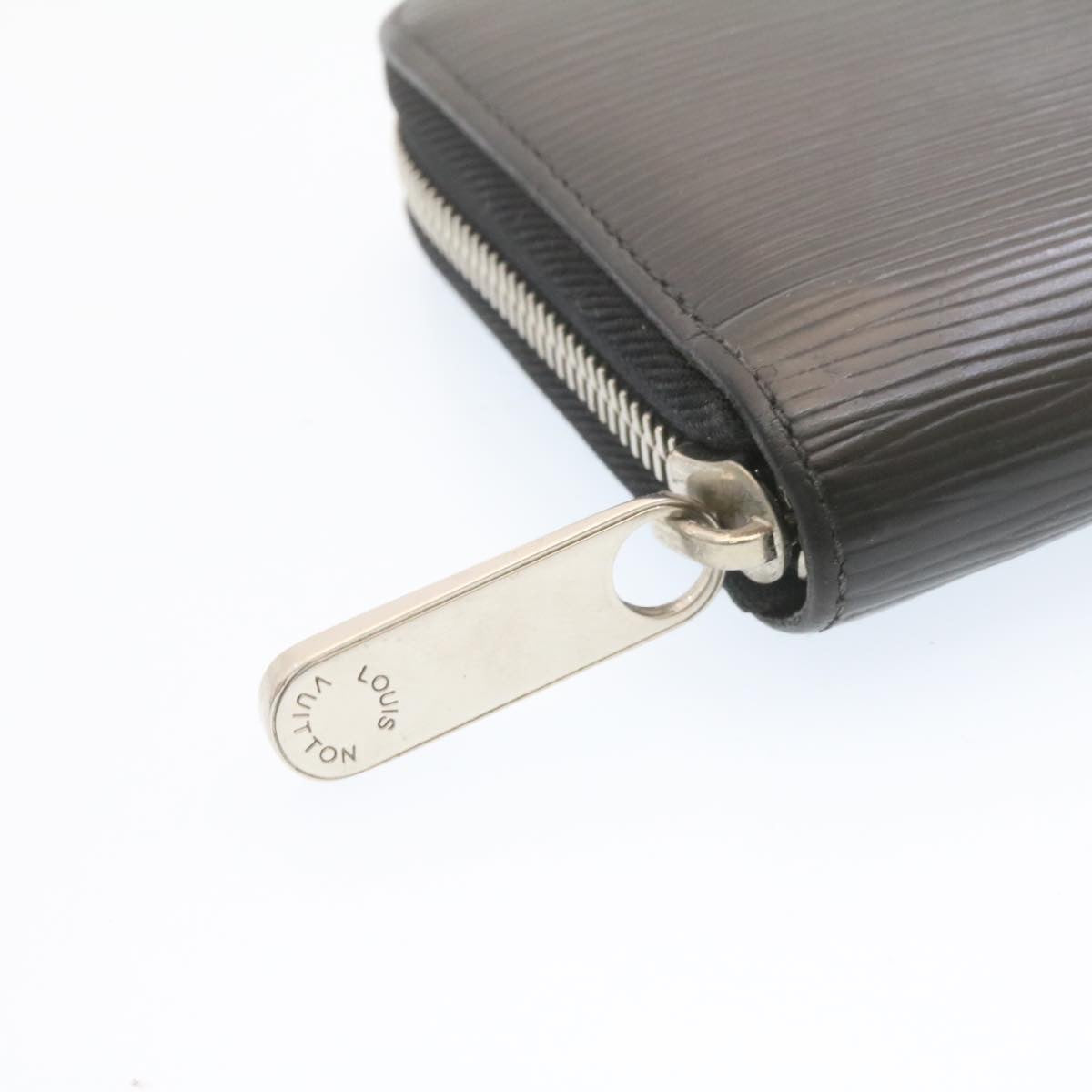 Louis Vuitton  Epi Zippy Wallet Long Wallet Black Silver M68157 LV Auth ms045