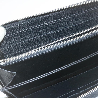 Louis Vuitton  Epi Zippy Wallet Long Wallet Black Silver M68157 LV Auth ms045