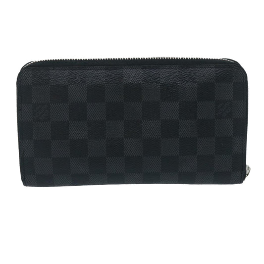 Louis Vuitton  Damier Graphite Zippy Organizer NM Long Wallet N60111 Auth 35158