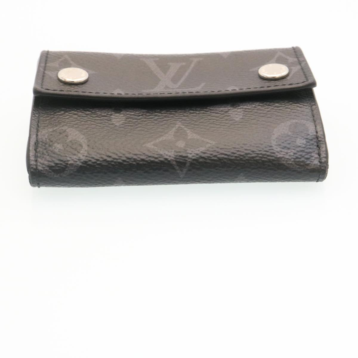 Louis Vuitton  Monogram Eclipse Discovery Compact wallet Wallet M67630 Auth 34673