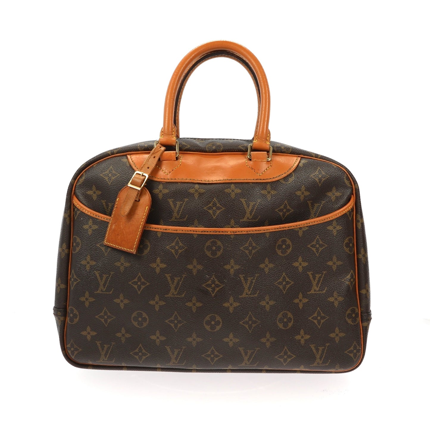 Louis Vuitton  Deauville Handbag in Brown Canvas