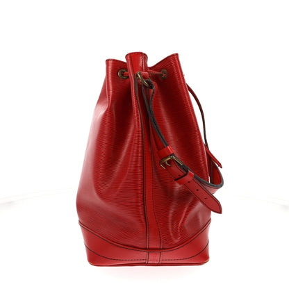 Louis Vuitton  Noe Shoulder Bag in Red Leather