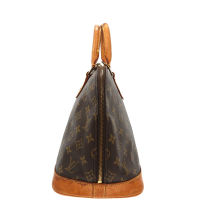 Louis Vuitton  Alma Handbag in Brown Canvas