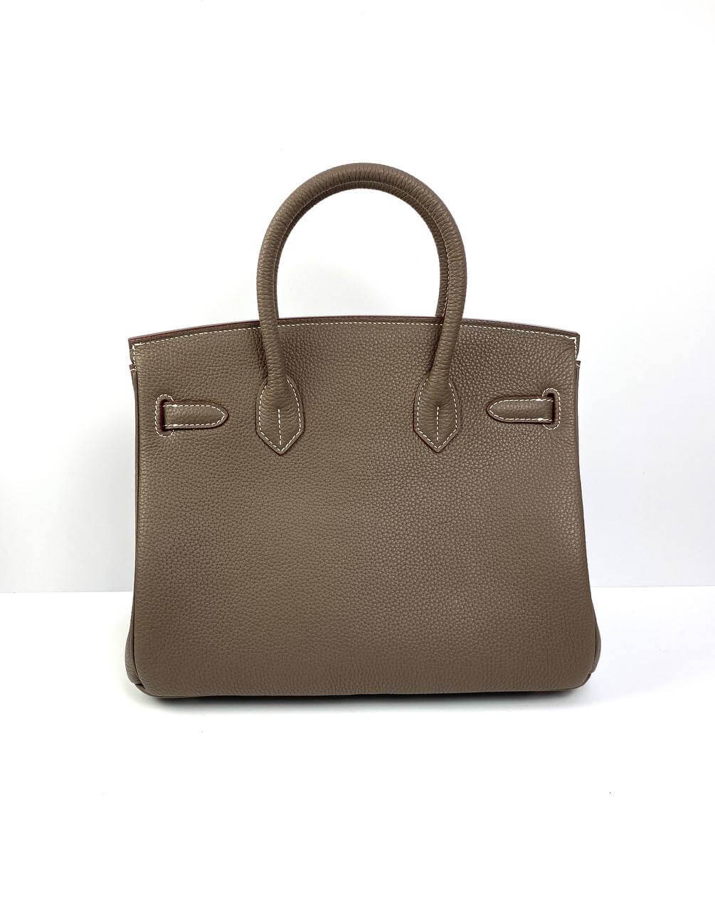 Hermes Birkin 30 Biscuit Togo Leather light brown Palladium Hardware