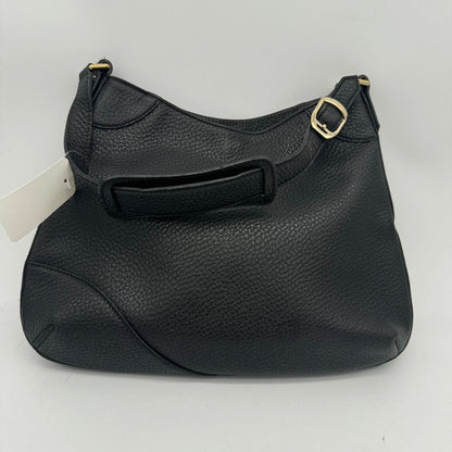 Gucci Black Leather Horsebit Shoulder Bag - Medium Size