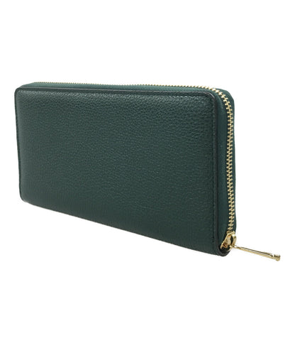 Gucci Dark Green Leather Clutch with Gold Hardware