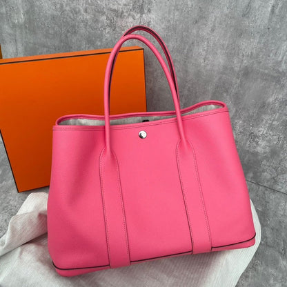 Hermes Garden Party Rose Extreme Tote Bag 2017