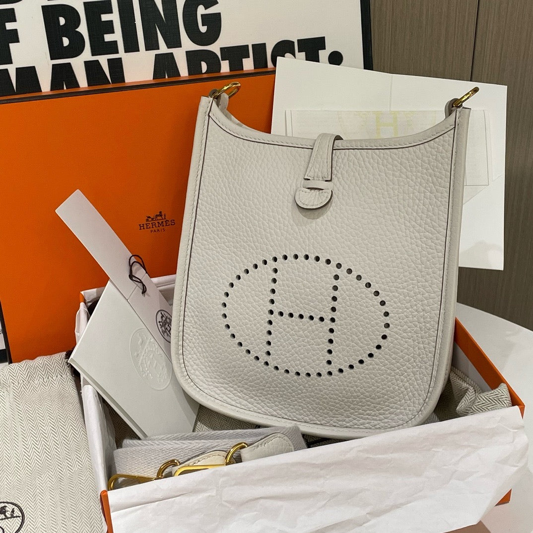 Hermes Evelyne Mini Gris Pale 2024