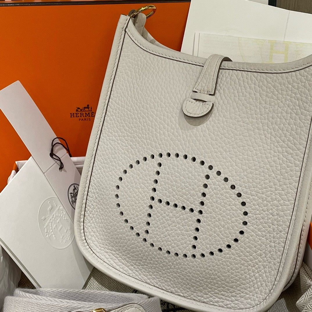 Hermes Evelyne Mini Gris Pale 2024