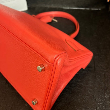 Hermes Kelly Watermelon Red Shoulder Handbag