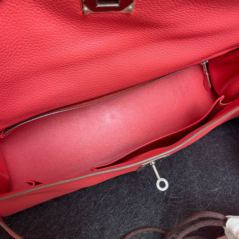 Hermes Kelly Watermelon Red Shoulder Handbag