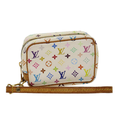 Louis Vuitton  Monogram Multicolor Trousse Wapity Pouch White M58033 Auth rh244