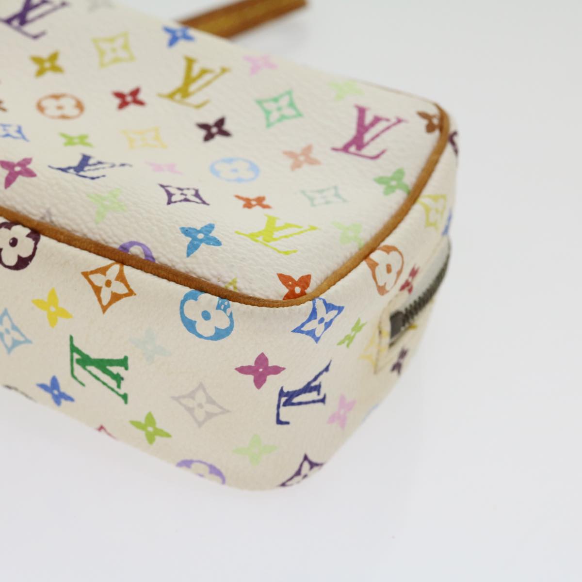 Louis Vuitton  Monogram Multicolor Trousse Wapity Pouch White M58033 Auth rh244