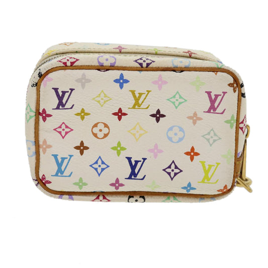 Louis Vuitton  Monogram Multicolor Trousse Wapity Pouch White M58033 Auth rh244