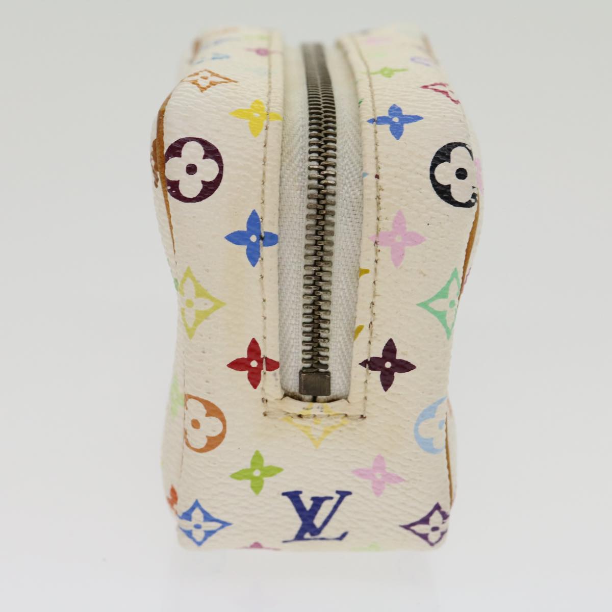 Louis Vuitton  Monogram Multicolor Trousse Wapity Pouch White M58033 Auth rh244